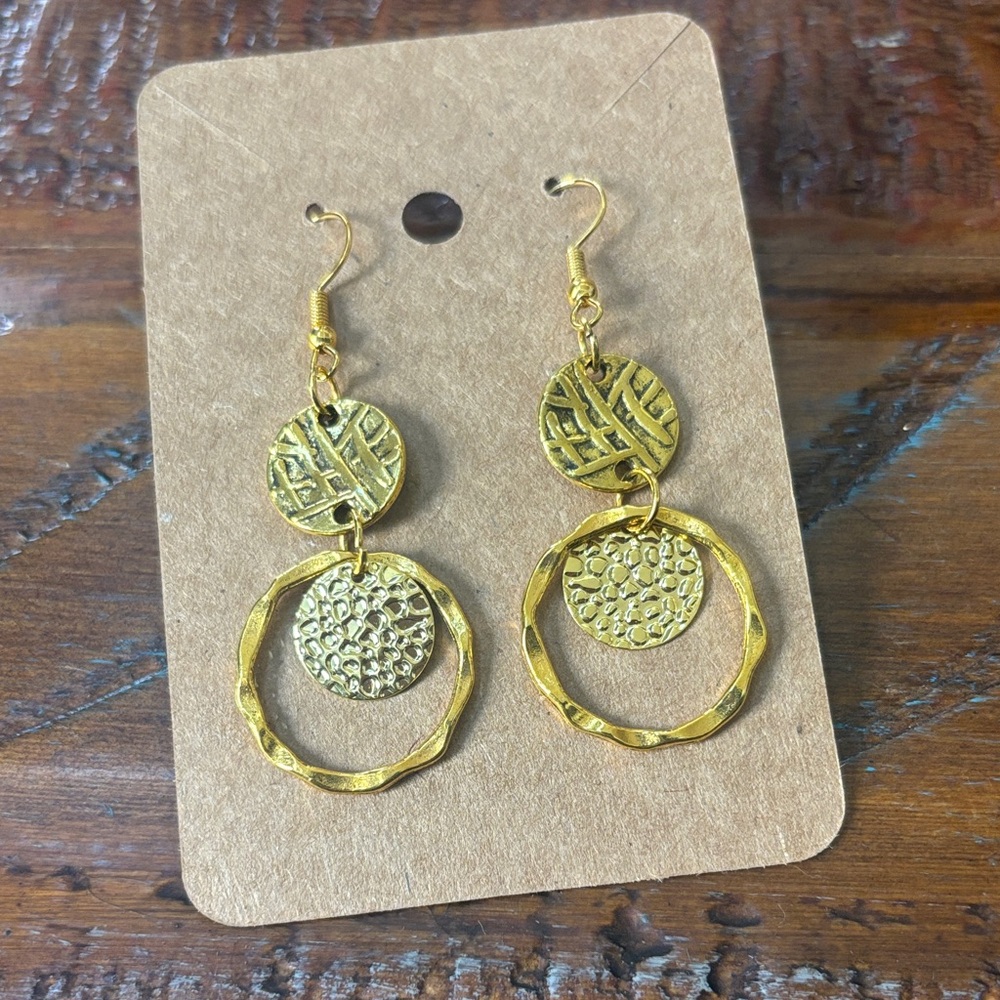 Elegant Gold Dangle Earrings
